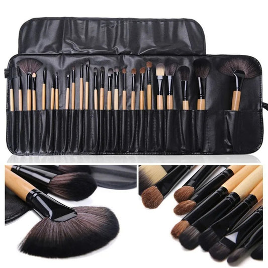 Gift Bag Of 24 Pcs Makeup Brush Sets Professional Cosmetics